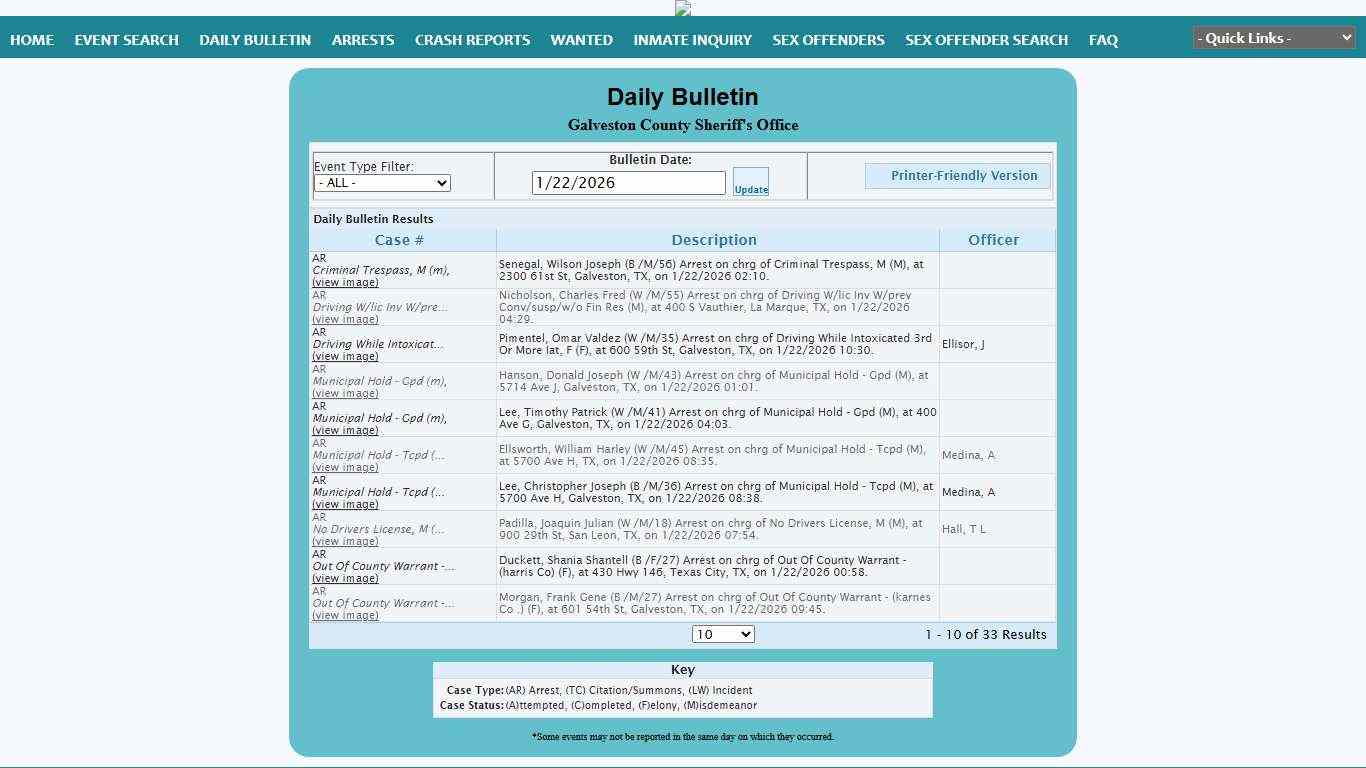 Galveston County Sheriff's Office P2C